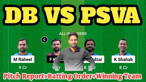 Db Vs Psva Db Vs Psva Dream Db Vs Psva Dream Prediction Db Vs