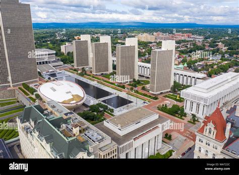 Empire State Plaza Albany New York USA Stock Photo Alamy