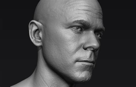 Realistic Male Head Sculpt D Model Cgtrader