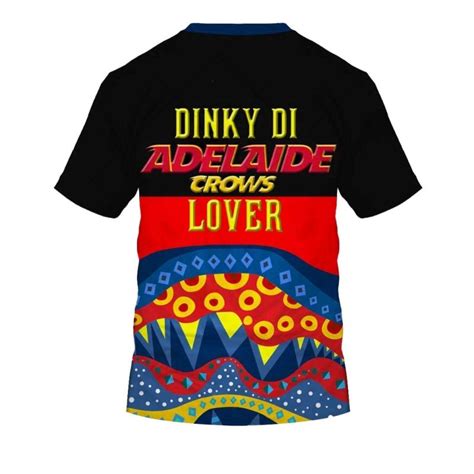 Afl Adelaide Crows Dinky Di Lover Aboriginal Flag X Indigenous T Shirt