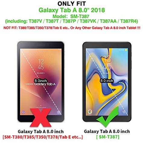 Galaxy Tab A 8 0 Case ONLY FIT SM T387 Full Body Drop Proof Case