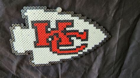 Perler Bead Kansas City Chiefs Logo Etsy Perler Beads Kansas City