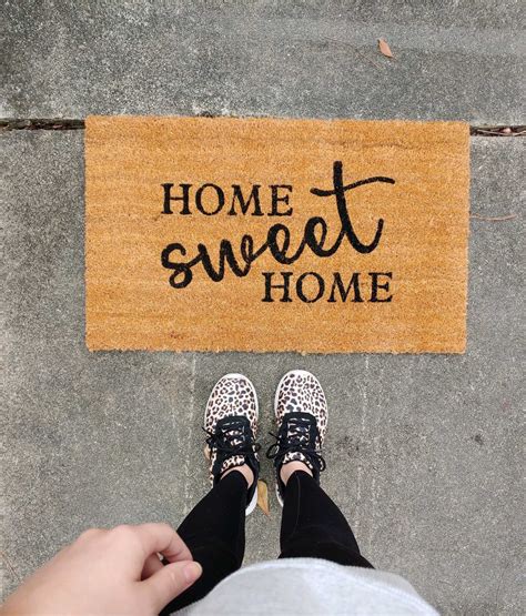 Home Sweet Home Doormat Welcome Doormat All Season Porch Etsy Canada