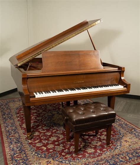 Used Baldwin Model L Upright Piano Satin Walnut — Alamo Music Center