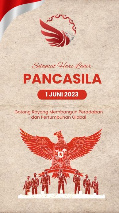 Hari Lahir Pancasila Template Postermywall