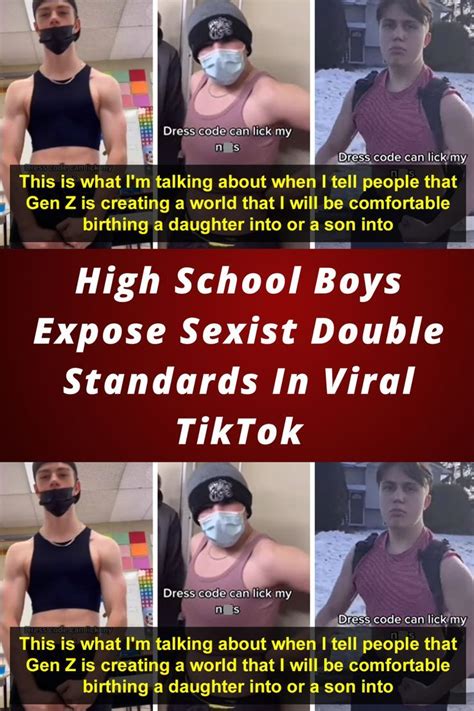 High School Boys Expose Sexist Double Standards In Viral Tiktok Artofit