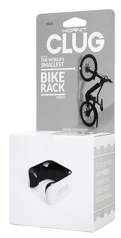 Clug Wall Mount Bicycle Storage Rack, White/Black, MTB XXL Plus - CitrusCycles.ca