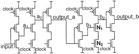 Two Tspc D Flip Flops Connected In Series A Circuit Example That Does