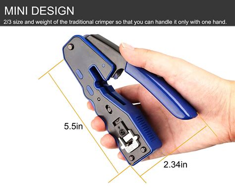 Buy Petechtool Rj Crimp Tool All In One Crimping Tool Ethernet Wire