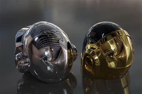 Daft Punk Helmets 3d Model 7 Obj Free3d