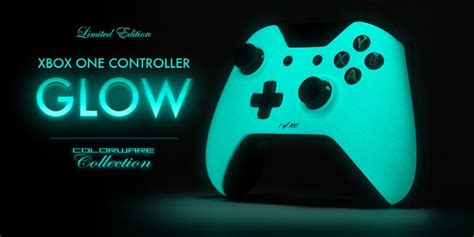 Xbox One Controller In Blue Glow In The Dark Paint Xbox One