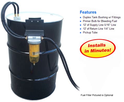 55 Gallon Drum Fuel Tank Kit