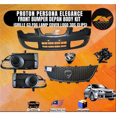 Bodykit Proton Persona Elegance Front Bumper Depan Full Set Pp Material