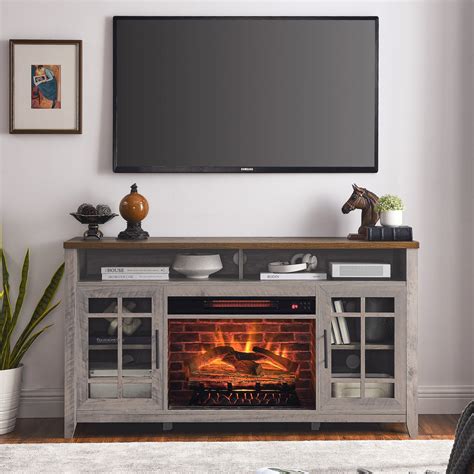 Uhomepro Tv Stand With Electric Fireplace Kd Inserts Heater