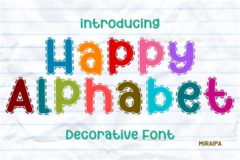 Happy Alphabet Font Free Download - FreeFontDL