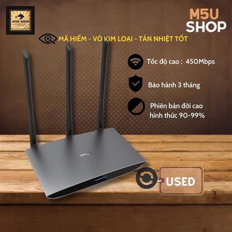 BẢO HÀNH 12T Bộ Phát WiFi TPLink 886N 890N chuẩn tốc độ 450 Mbps sóng