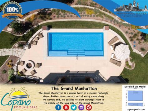 The Grand Manhattan Modern Pool Austin By Copano Pools Spas