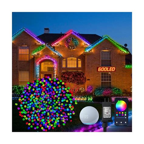 Smart Christmas Lights 197FT 600 RGB LED Outdoor Twinkle String Lights