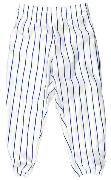 Youth Ym And Yl White Wroyalnavy Pinstripes Pull Up Baseball Pants