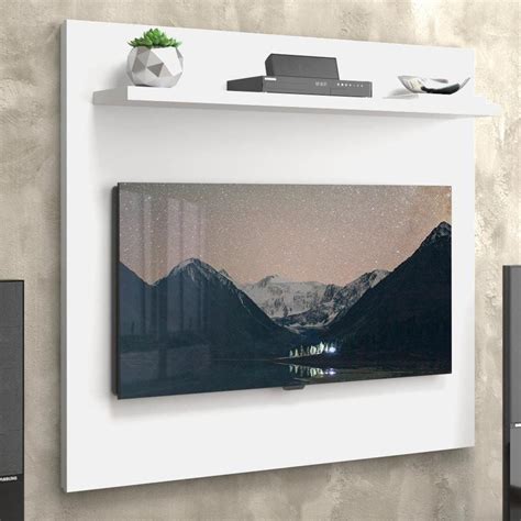 Painel Tv Quarto Branco Acetinado Yan Patrimar Pontofrio