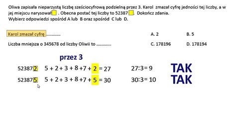Liczba Nieparzysta I Podzielna Przez 3 Zadanie Tekstowe YouTube