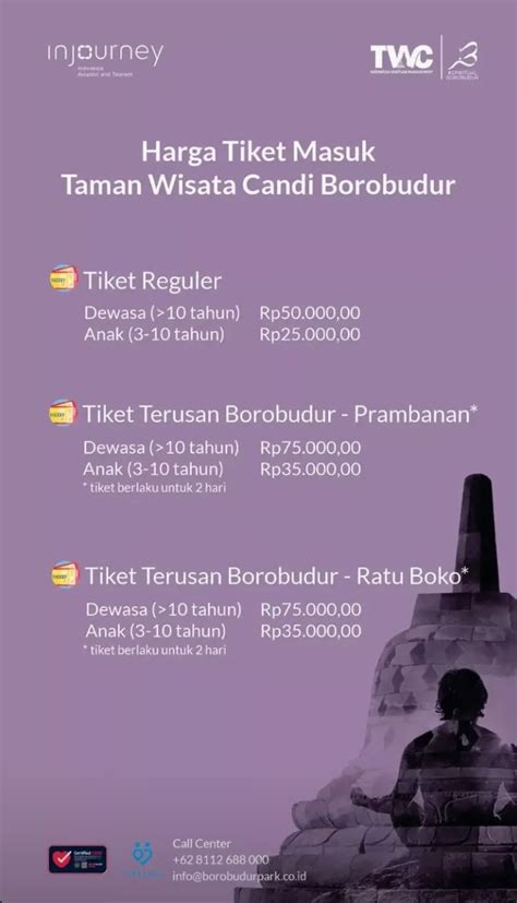 Info Jateng On Twitter Tiket Candi Borobudur Belum Mengalami