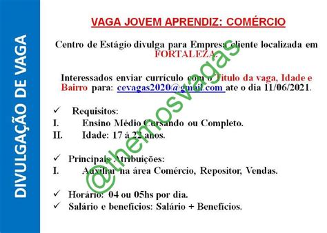 Jovem Aprendiz Fortaleza CE 01 Vaga S Themos Vagas Empregos