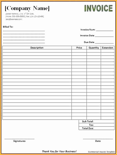 Exclusive Invoice Template Payment Due Upon Receipt Awesome Receipt