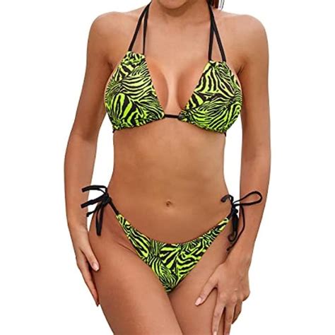 Traje De Ba O De Dos Piezas Para Mujer Bikini Acolchado Cl Sico