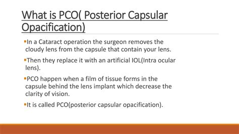 Posterior Capsular Opacification Pptx