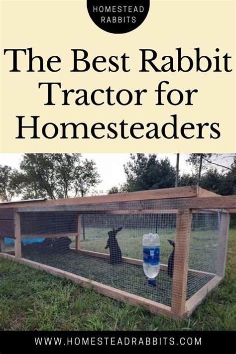 The Best Rabbit Tractor For Homesteaders Homestead Rabbits Rabbit