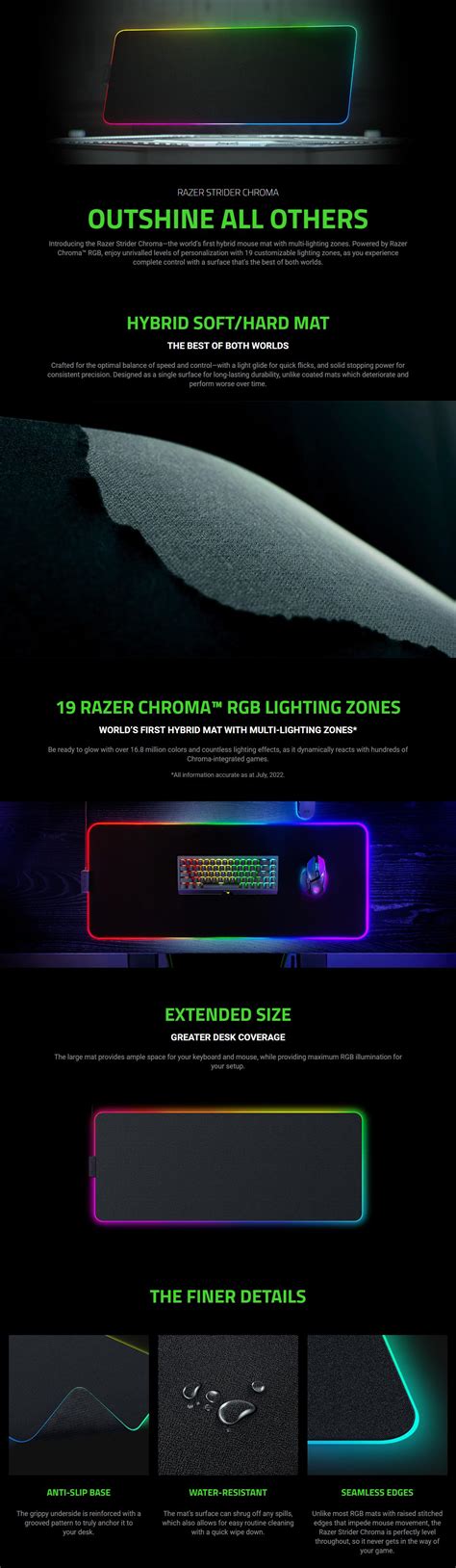 Razer Strider Chroma - RGB Gaming Mousepad | PLE Computers