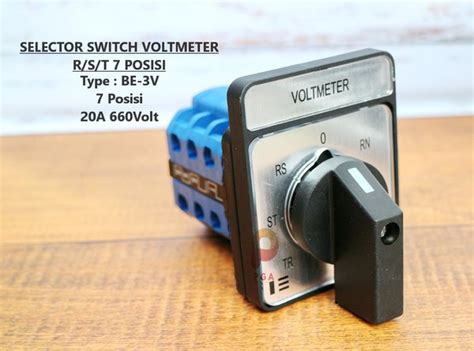 Jual SELECTOR SWITCH VOLT METER R S T 7 POSISI Di Lapak Pelita Graha