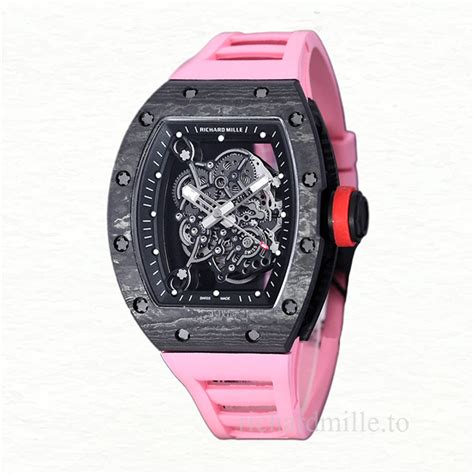 Richard Mille Rm Automatic Men Rubber Band Carbon Fiber Transparent