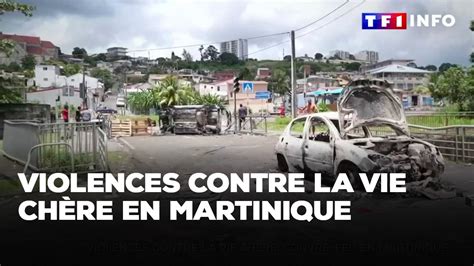 Violences contre la vie chère un couvre feu instauré en Martinique