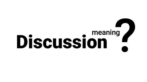 Discussion Meaning Definition EWM English Word Meaning YouTube