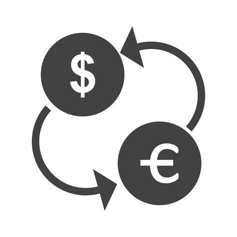 Currency Exchange Glyph Black Icon 8312428 Vector Art At Vecteezy