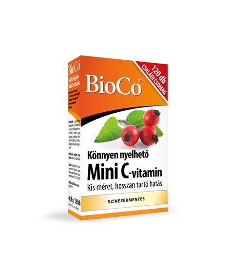 Bioco Mini C Vitamin Mg Csipkebogy S Tabletta Db M