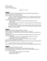 S19 Exam 3 Study Guide Docx Professor Collins Exam 3 Study Guide Comm