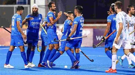 Fih Hockey Pro League Mandeep Singhs Late Strike Helps India Edge