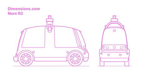 Nuro R2 Dimensions & Drawings | Dimensions.com