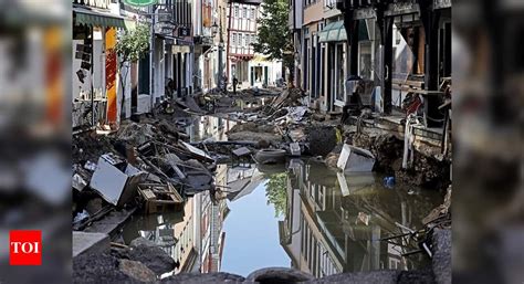 Rhine River Partially Closed In Germany To Shipping By Floodwaters