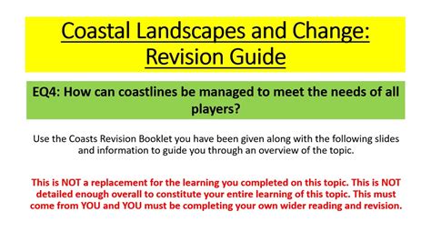 Edexcel A Level Geography Coasts EQ4 Revision YouTube