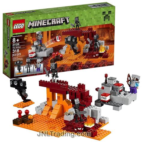 Lego Year 2016 Minecraft Series Set #21126 - THE WITHER with TNT Cannon ...