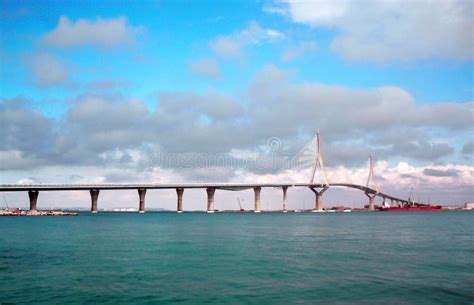 Bridge Of The Constitution Called La Pepa In The Bay Of Cadiz