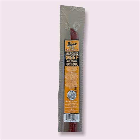 Beef & Cheese Beef Sticks 21 Ct. Individually Wrapped - Amish Smoke House