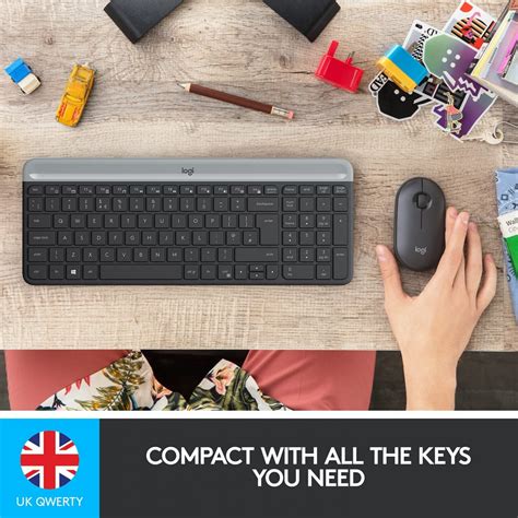 Buy Logitech Mk470 Slim Wireless Keyboard And Mouse Combo For Windows 24ghz Unifying Usb