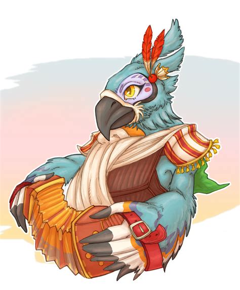 255488 Safe Artist Farthingale Kass Zelda Bird Fictional Species Rito Anthro