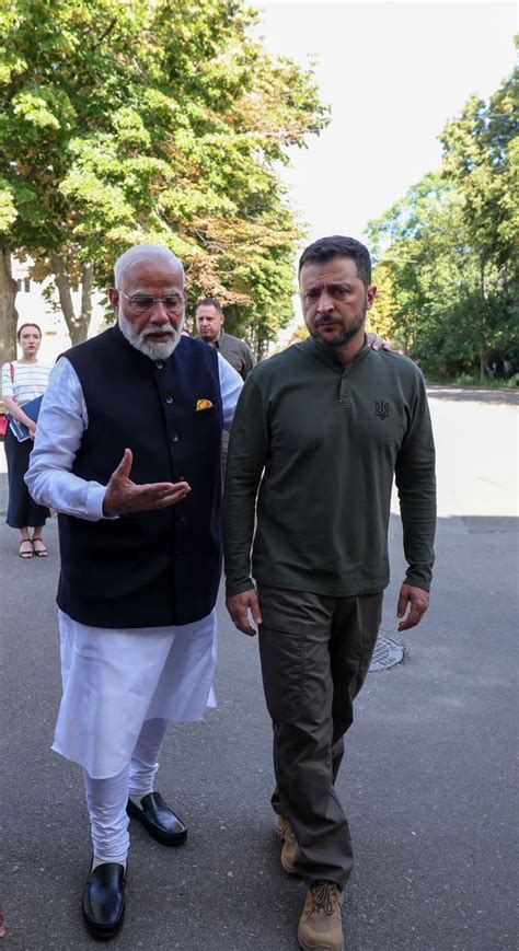 Pm Modi President Zelenskyy Meet In Kyiv Kyiv Kyiv City Ukraine