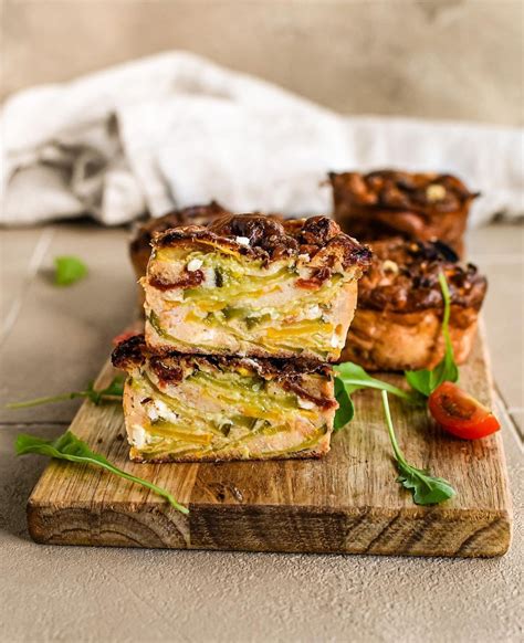 Olivia Préseau on Instagram Muffin courgette feta et tomates